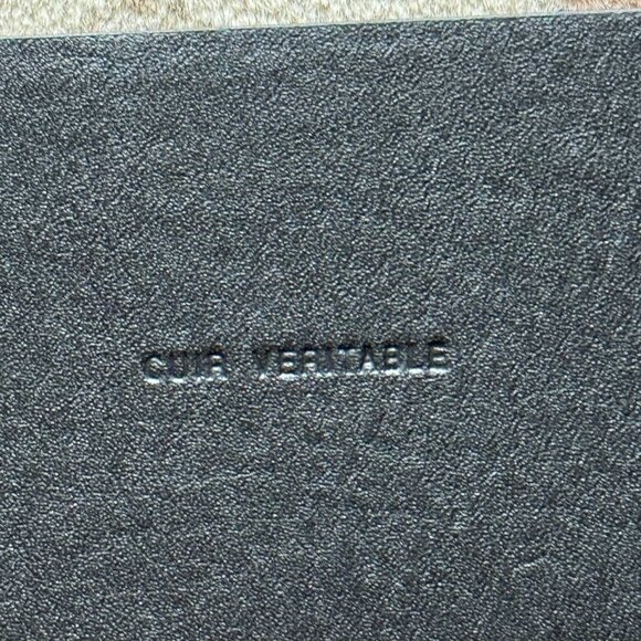 CHANEL Black Suede Pearls Logo Chain Belt 80 32 L@@K! *MINT* - Picture 10 of 14